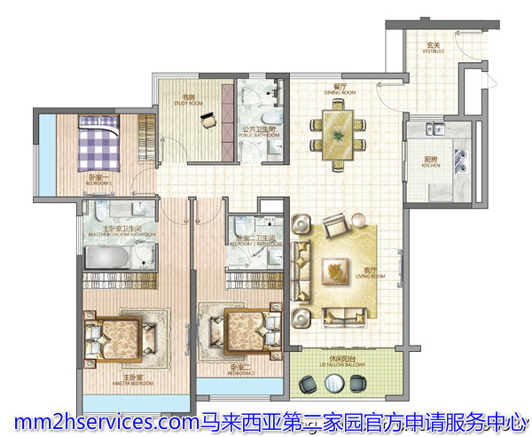 富力公主湾户型图