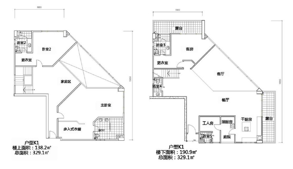 马来西亚房产 - 吉隆坡顶冠户型图