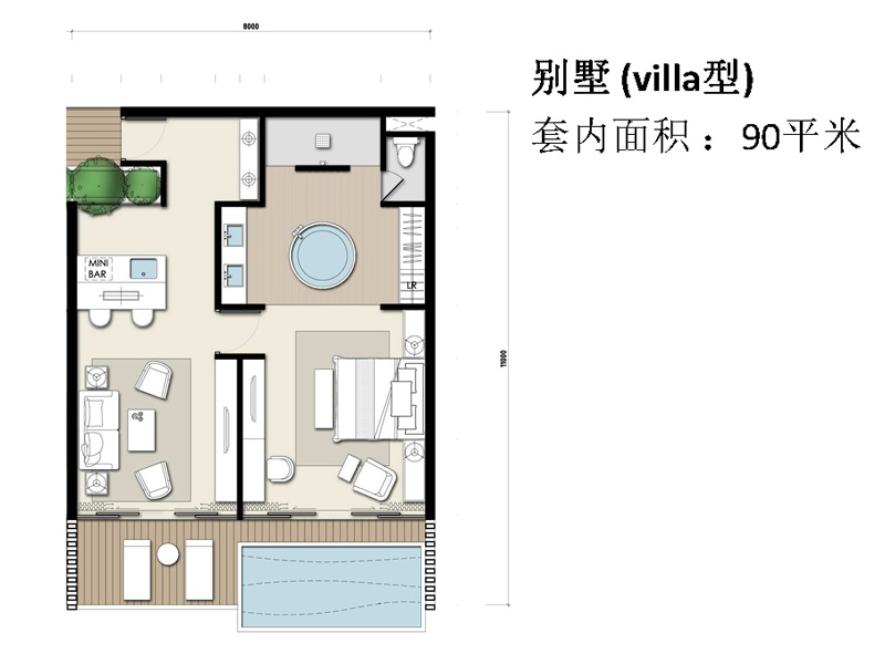 马来西亚马六甲Amanari酒店公寓别墅户型图
