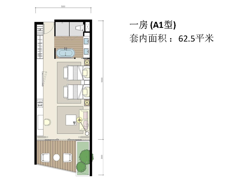 马来西亚马六甲Amanari酒店公寓户型图